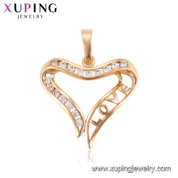 33296 Xuping novo design pingente de ouro na moda triângulo forma pingente de jóias para as mulheres